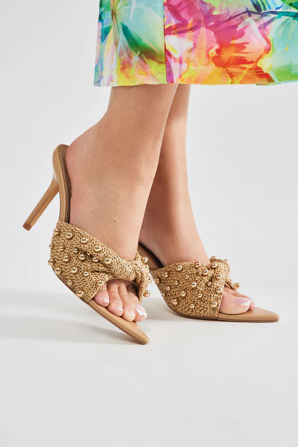 Vibes On Vacation Heeled Mules
