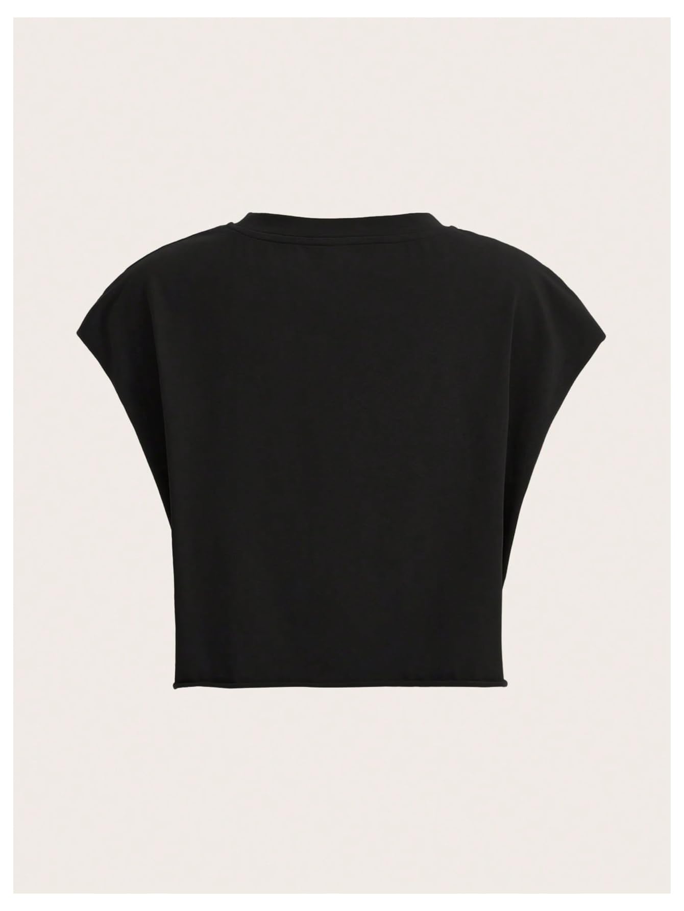 Letter Car Graphic Crop Tops