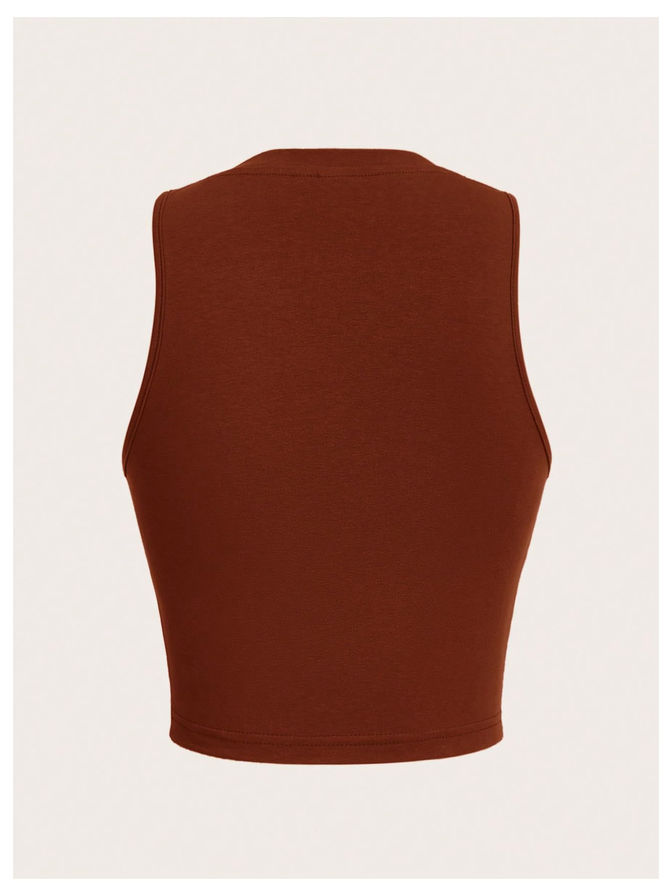V Neck Sleeveless Crop Tops