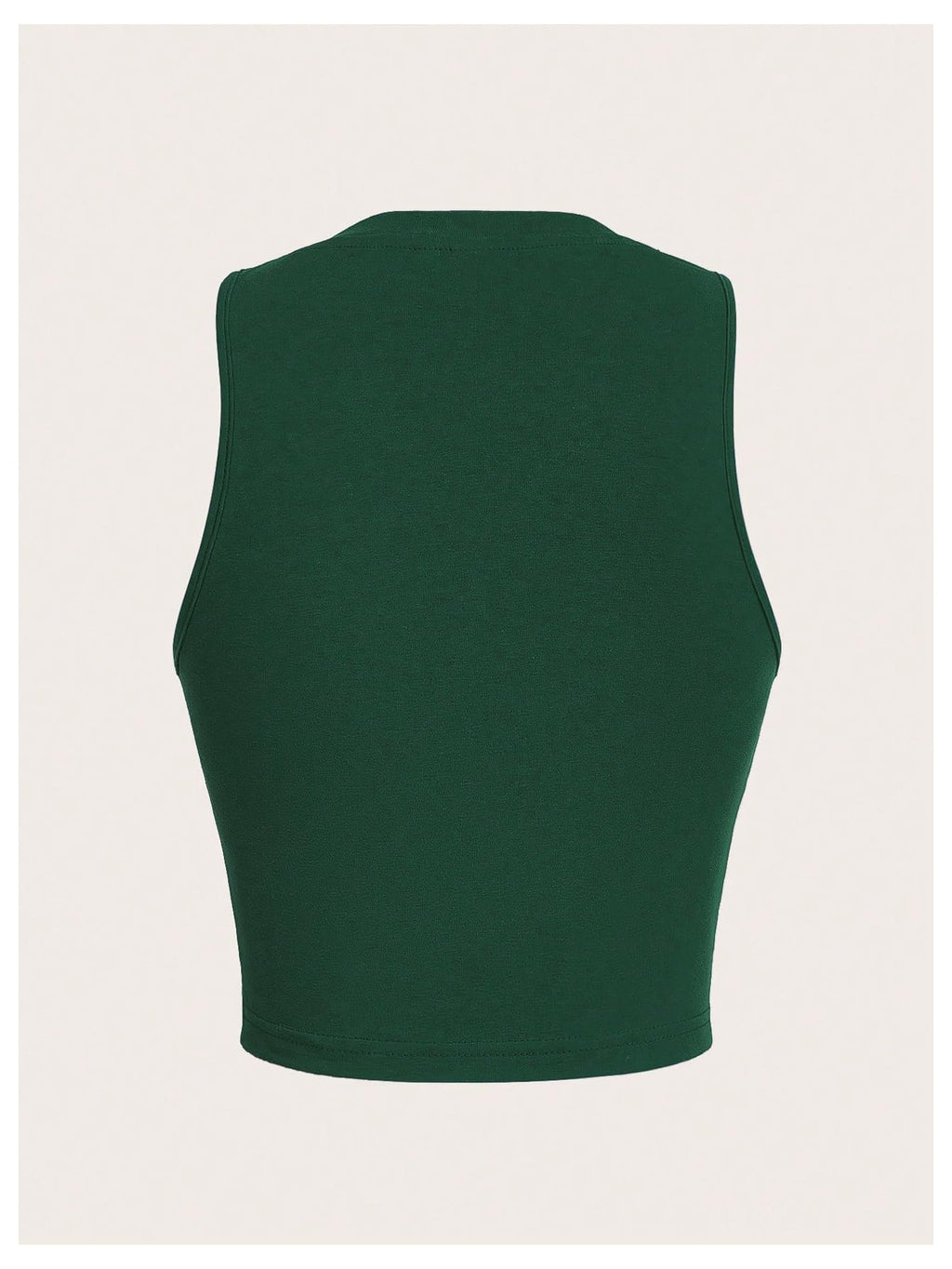 V Neck Sleeveless Crop Tops