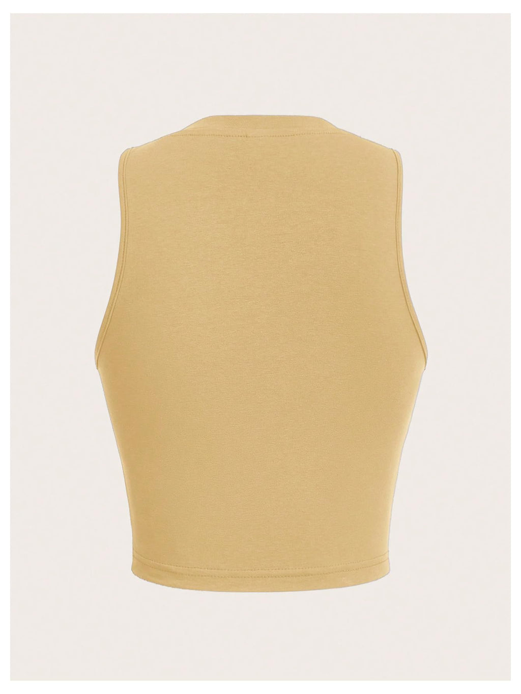 V Neck Sleeveless Crop Tops