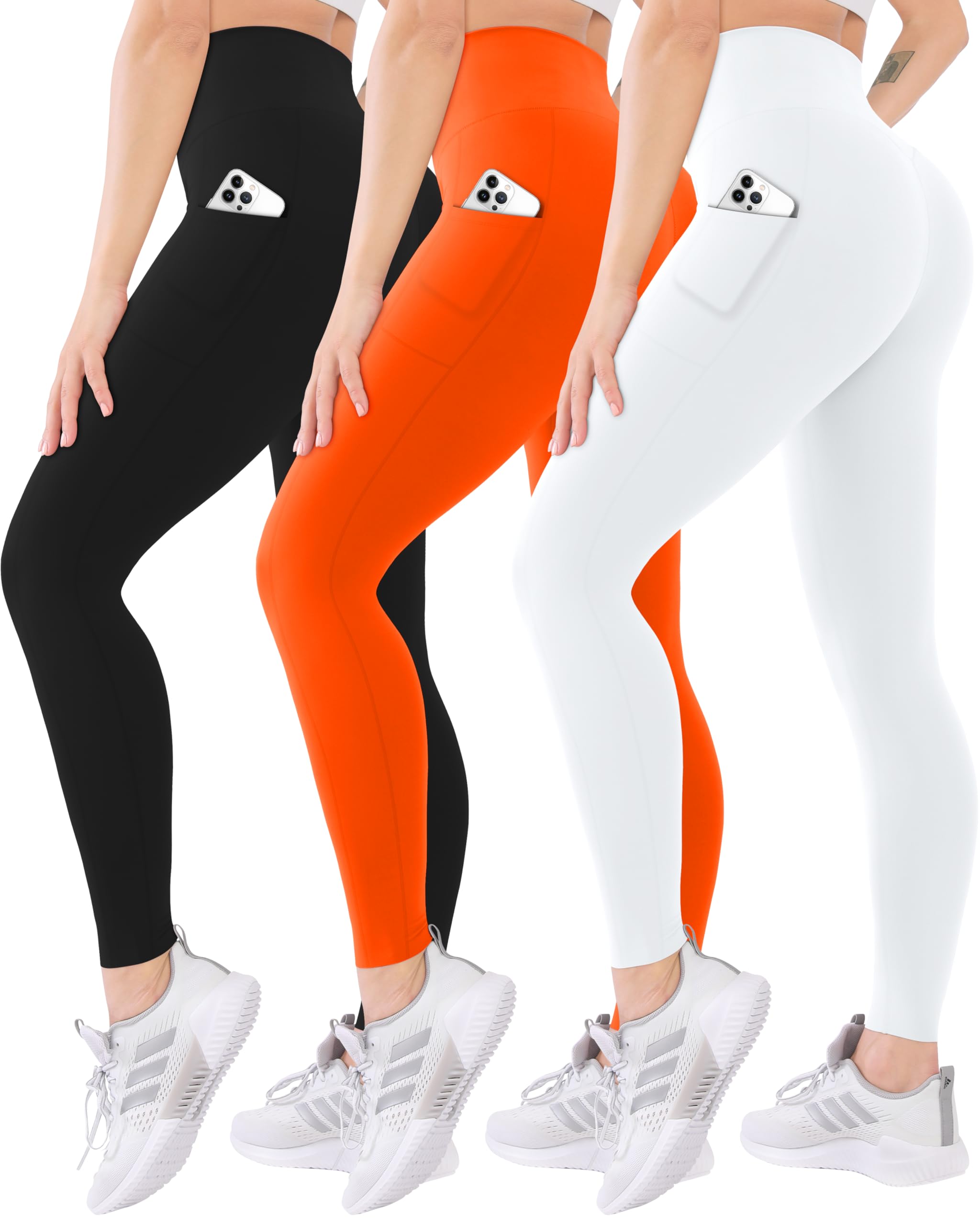 3 Pack High Waisted Leggings