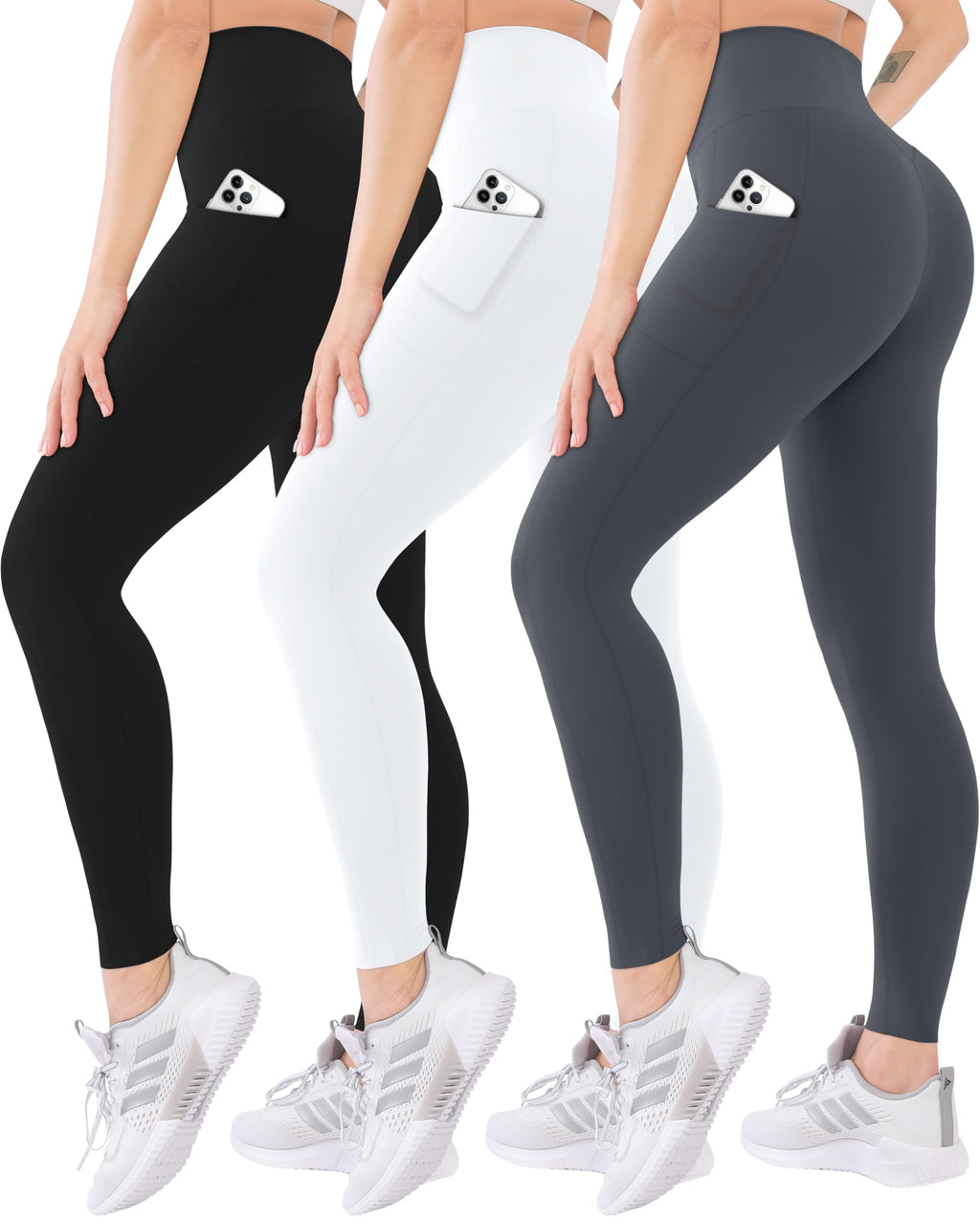 3 Pack High Waisted Leggings