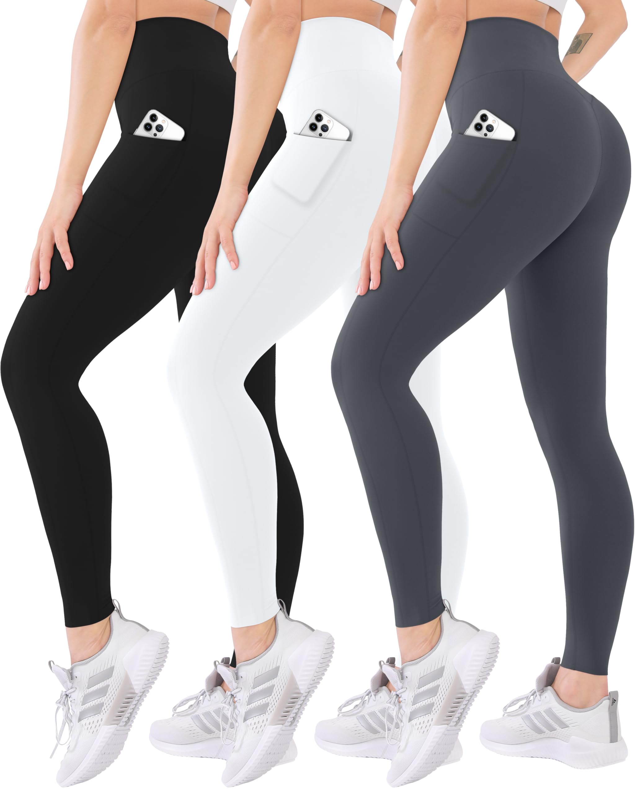 3 Pack High Waisted Leggings
