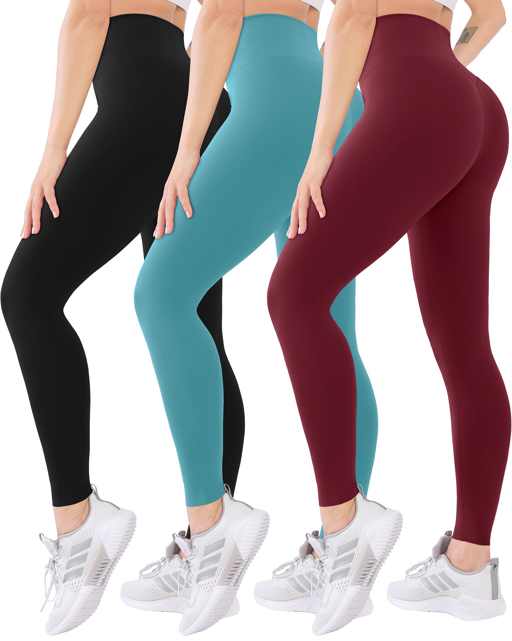 3 Pack High Waisted Leggings
