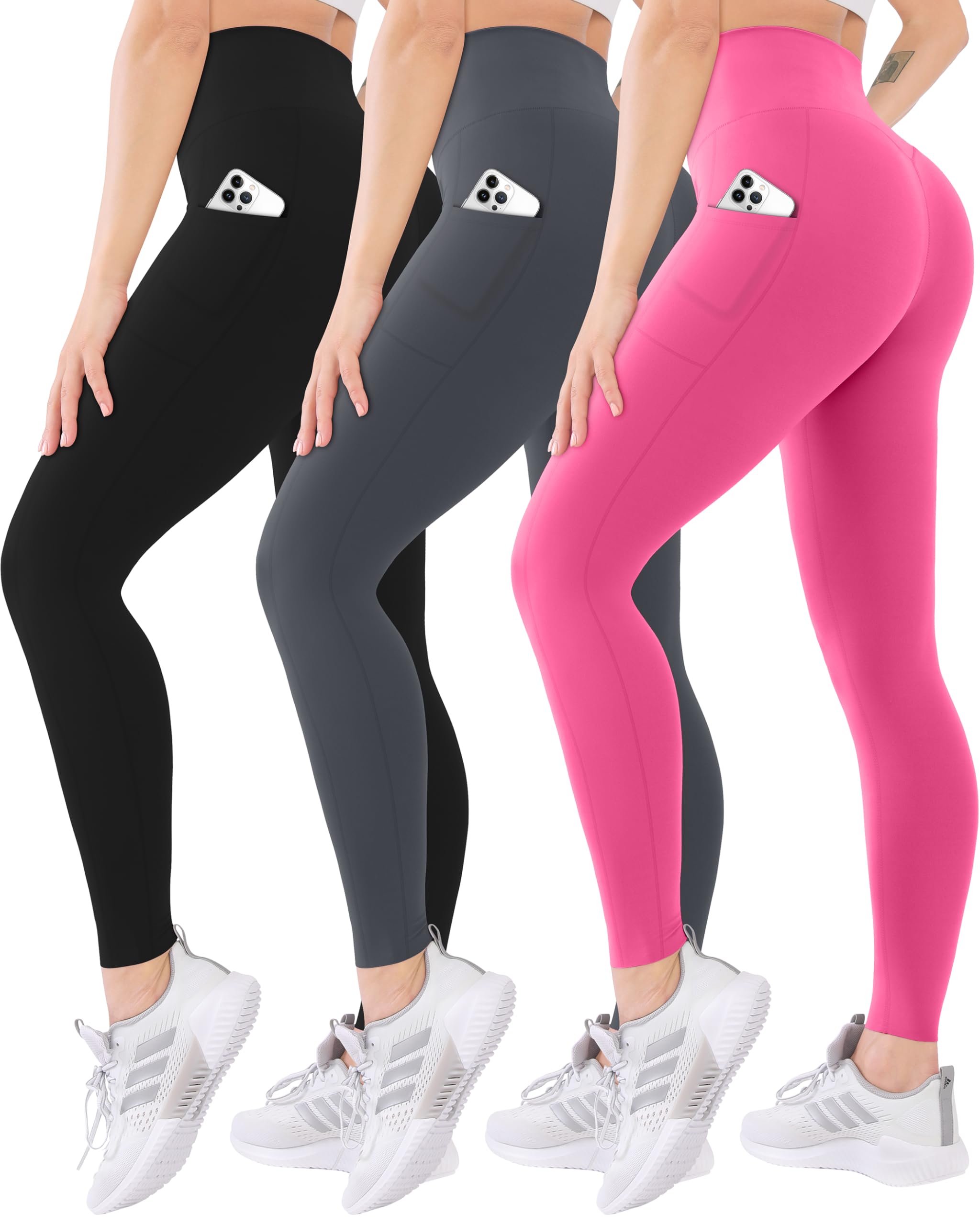 3 Pack High Waisted Leggings