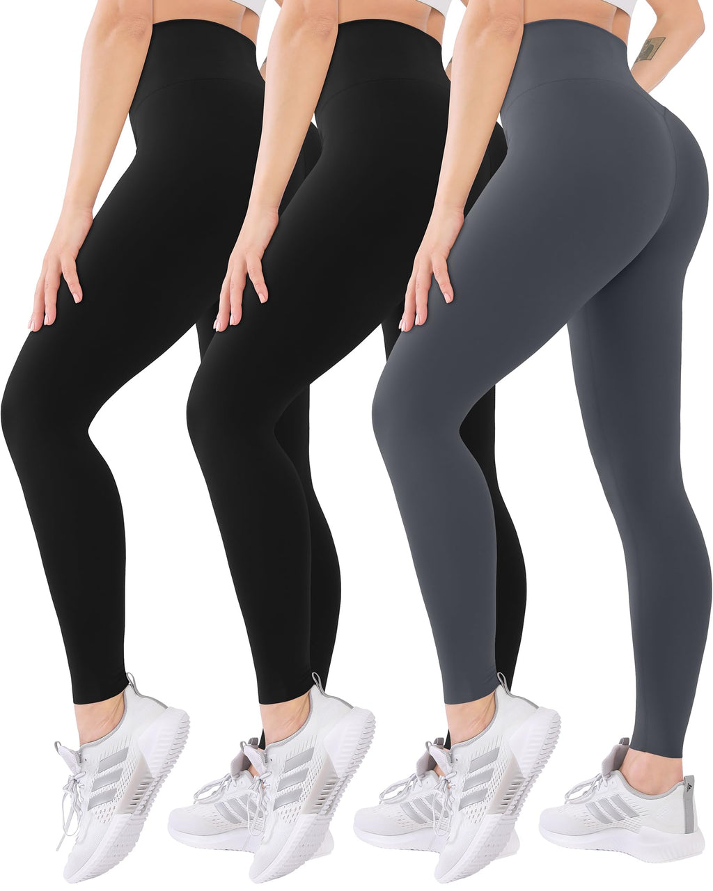3 Pack High Waisted Leggings