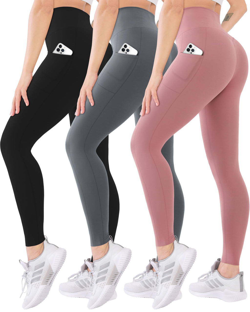 3 Pack High Waisted Leggings