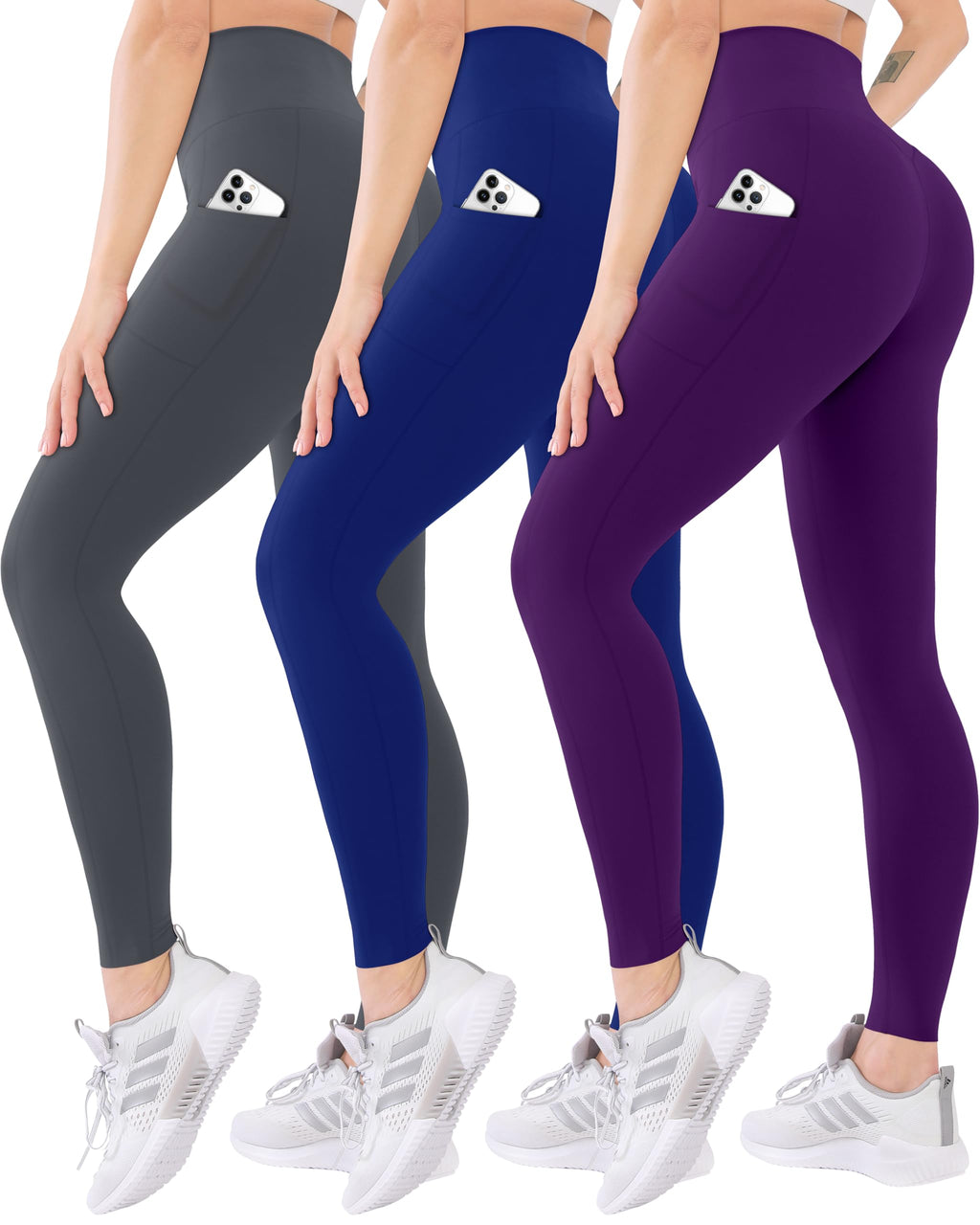 3 Pack High Waisted Leggings