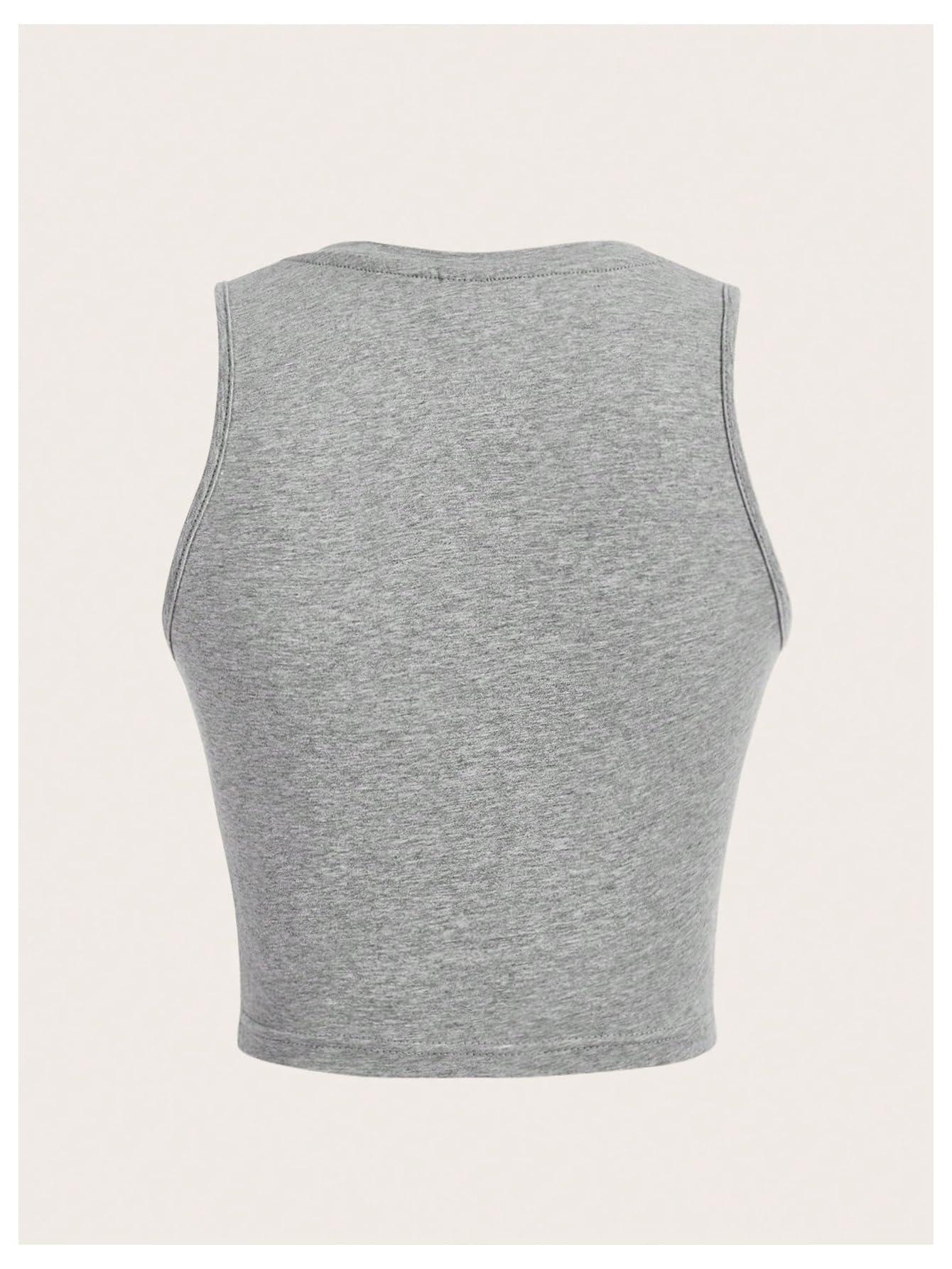 V Neck Sleeveless Crop Tops