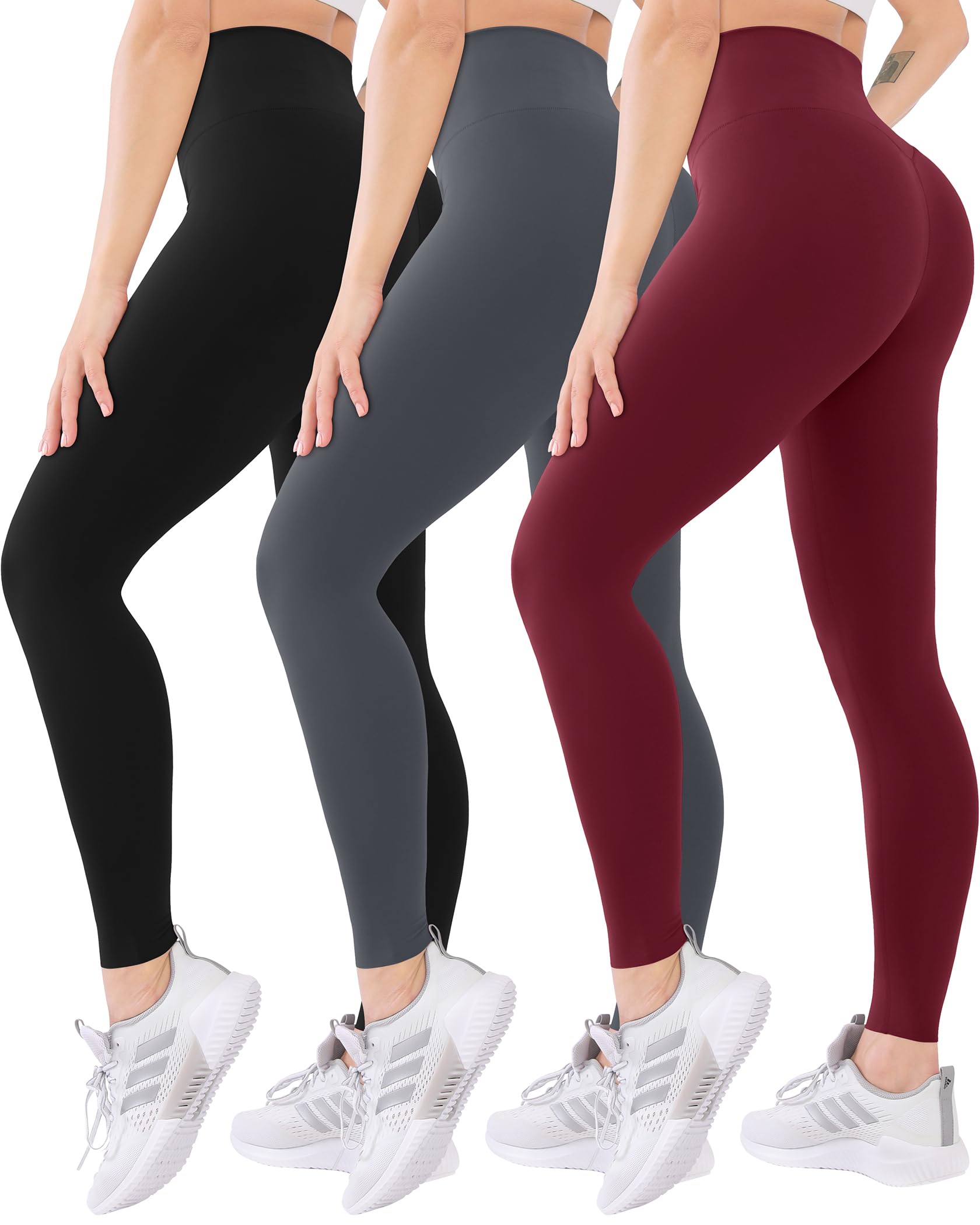3 Pack High Waisted Leggings