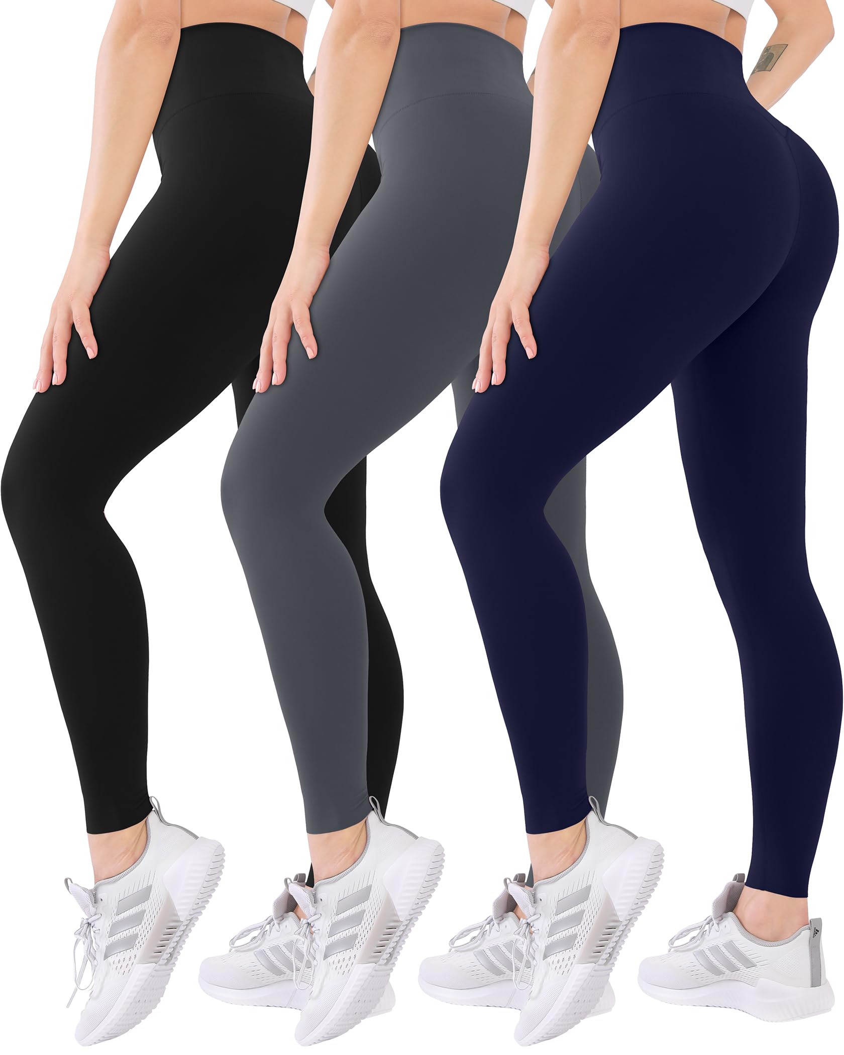 3 Pack High Waisted Leggings