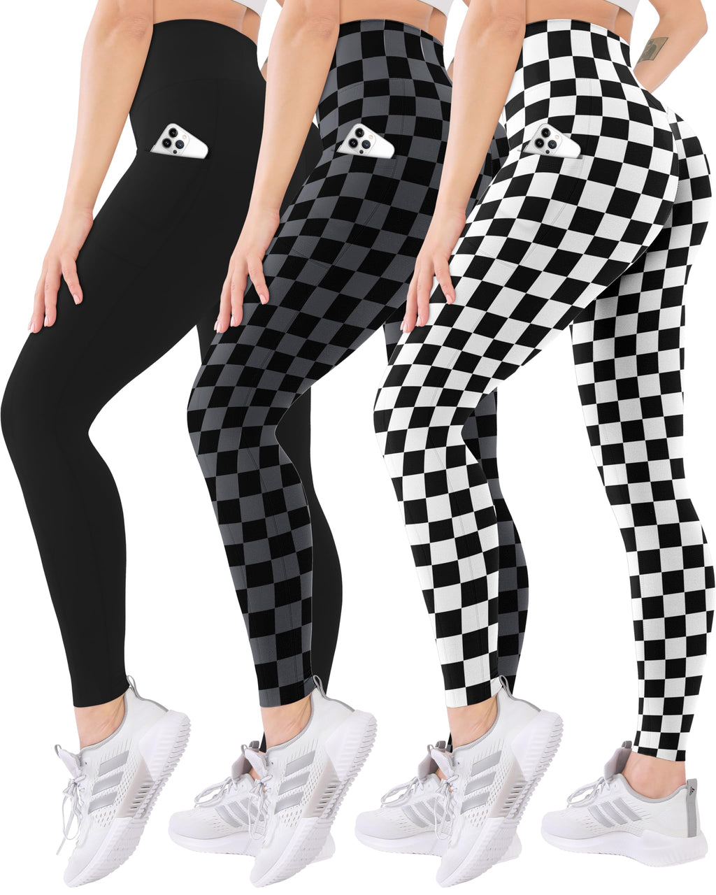 3 Pack High Waisted Leggings