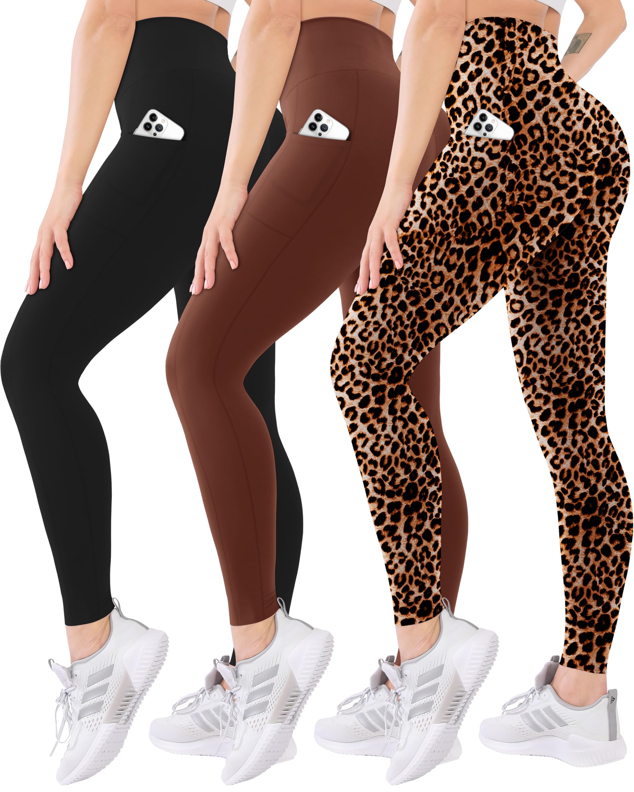 3 Pack High Waisted Leggings