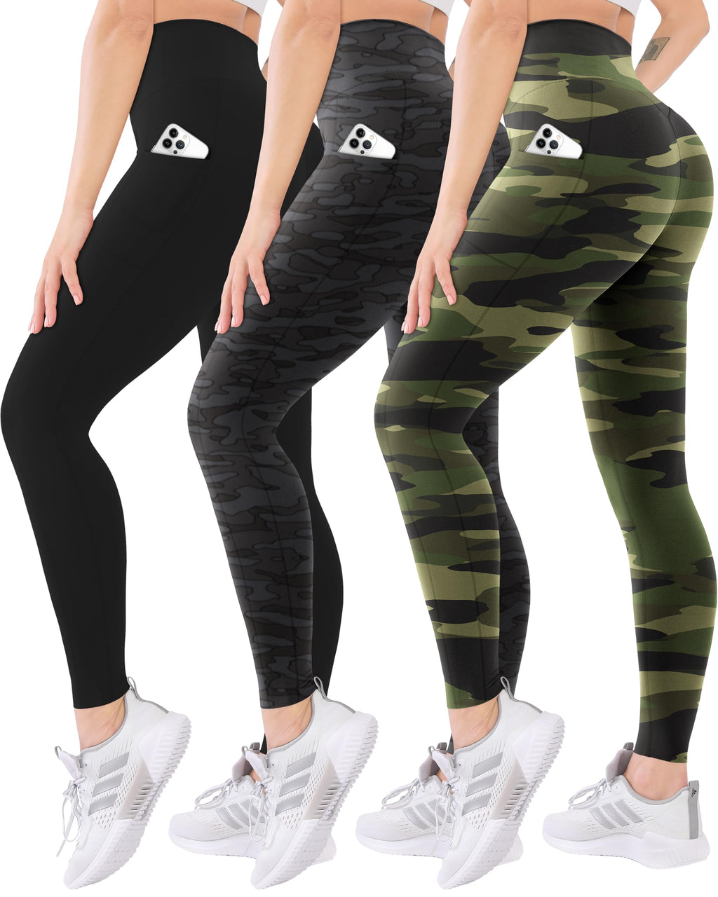 3 Pack High Waisted Leggings