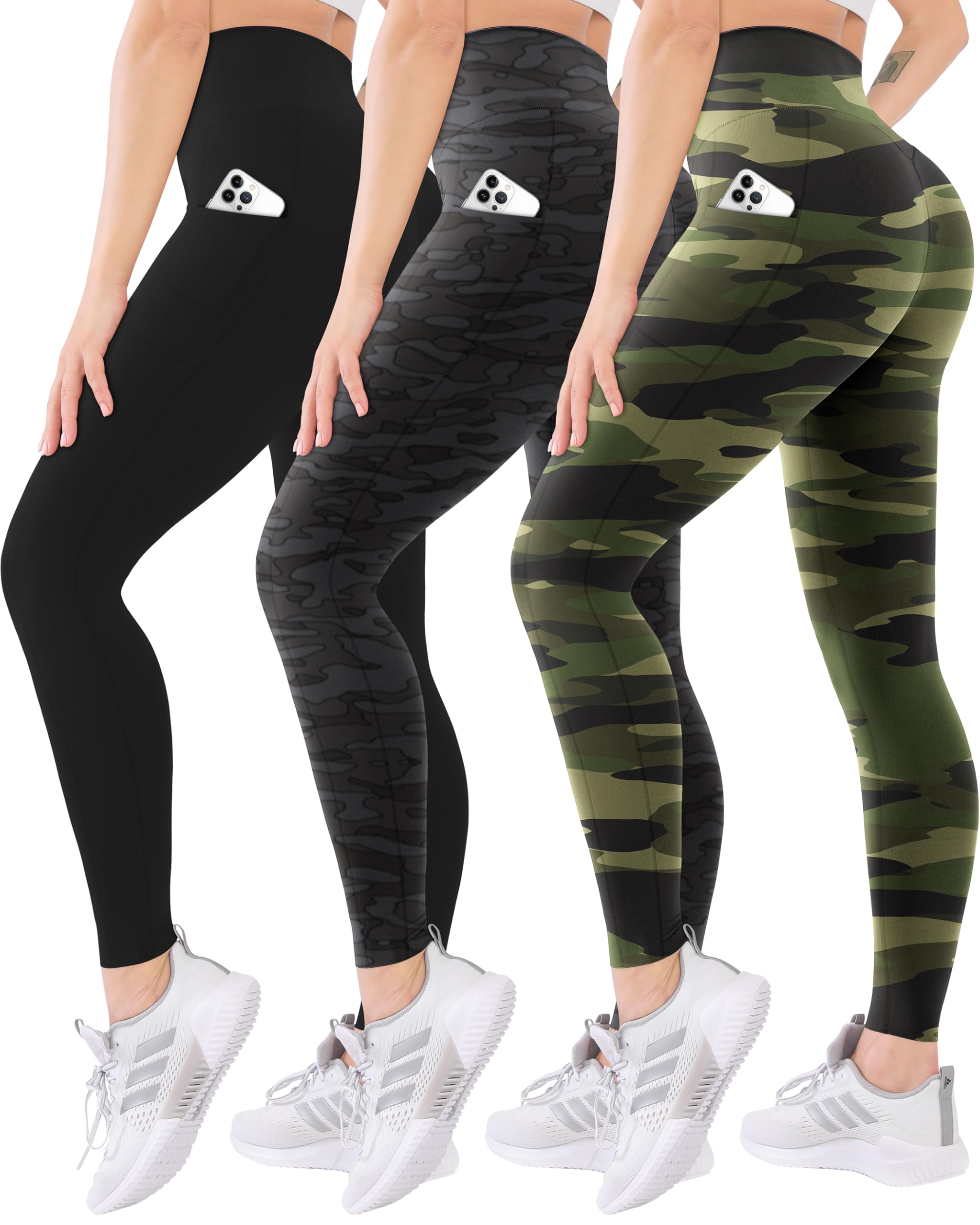 3 Pack High Waisted Leggings