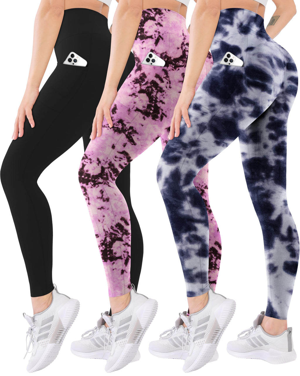 3 Pack High Waisted Leggings