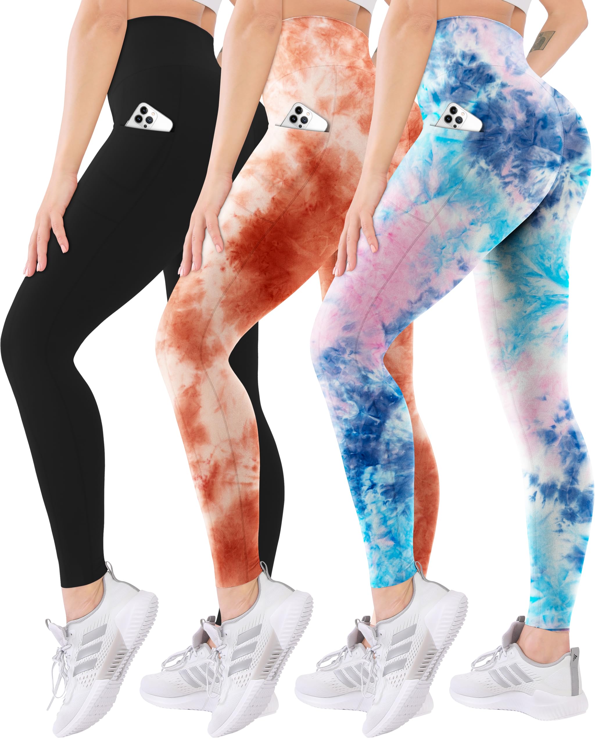 3 Pack High Waisted Leggings
